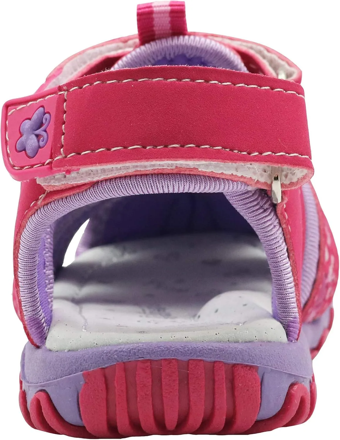 Apakowa Kids Girls Soft Sole Closed Toe Sandals Summer Shoes with Arch Support (Toddler/Little Kid)
