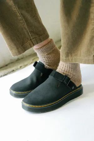 Black Suede Carlson Mule