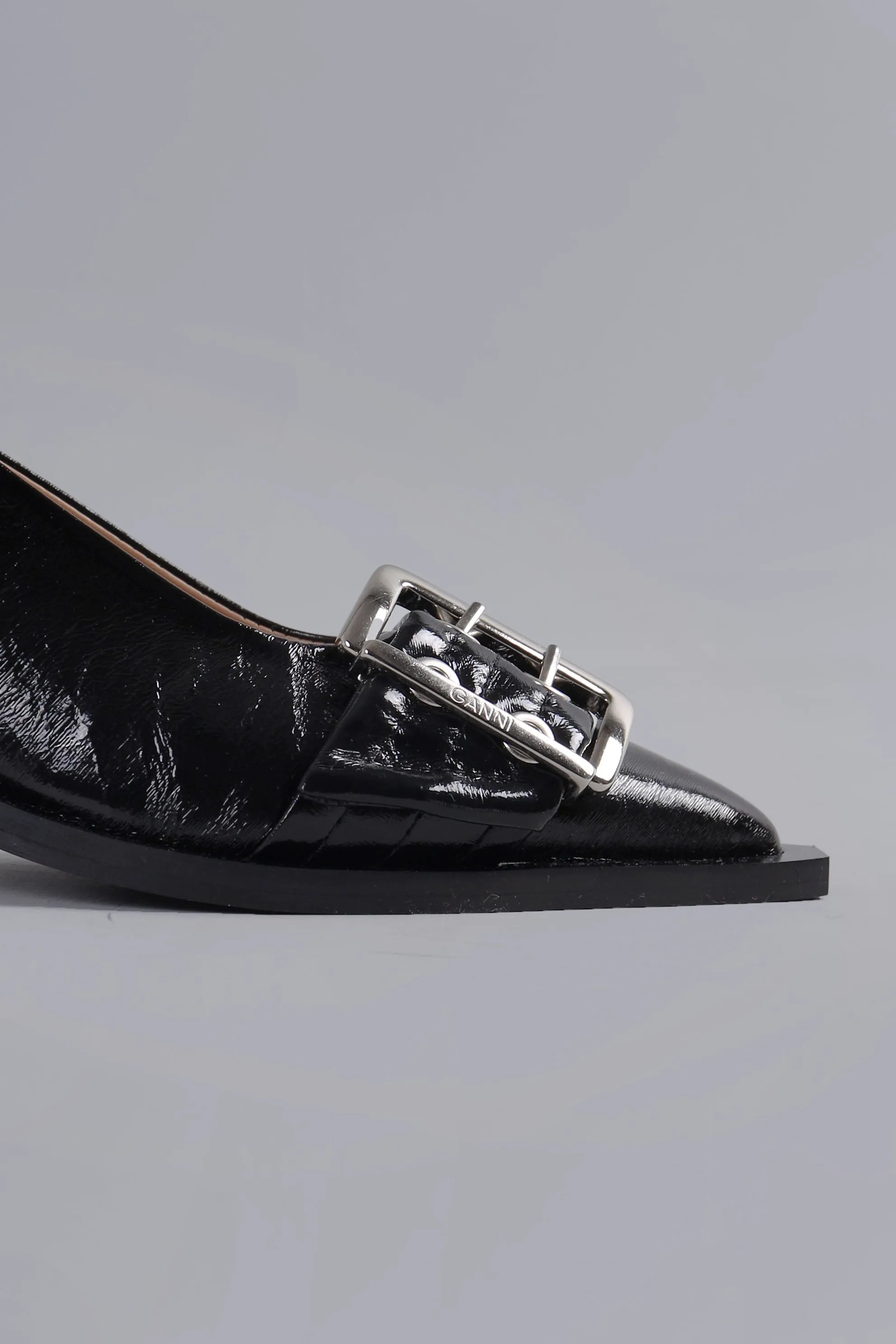 Buckle Slingback Black