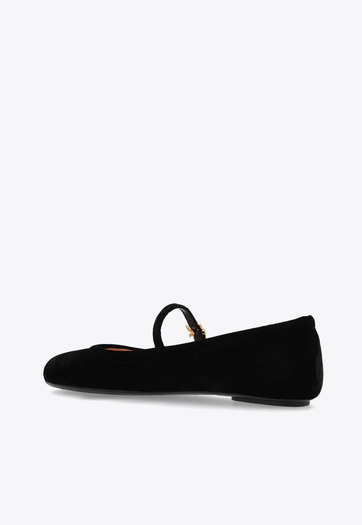 Carla Velvet Mary-Jane Ballet Flats