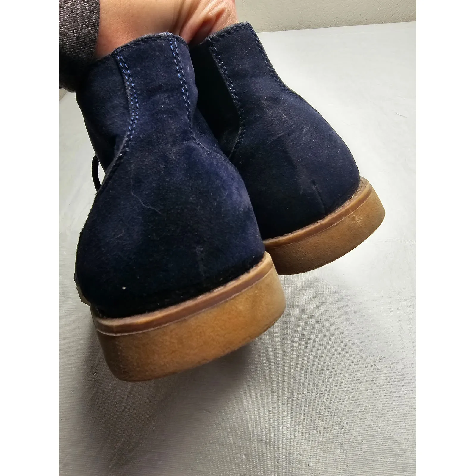 Cedar Wood State Mens Sz 11 Faux Blue Suede Chukka Boots Shoes