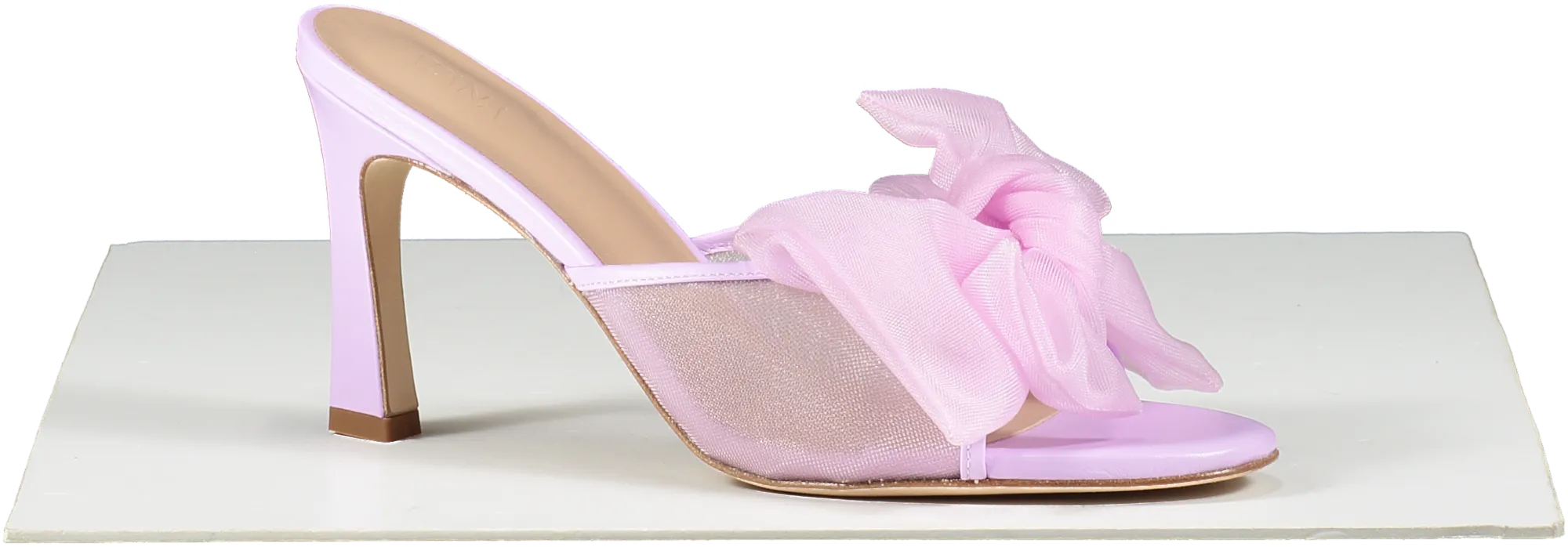 House of Atana Purple Violet Bow 85mm Mules UK 6 EU 39 👠