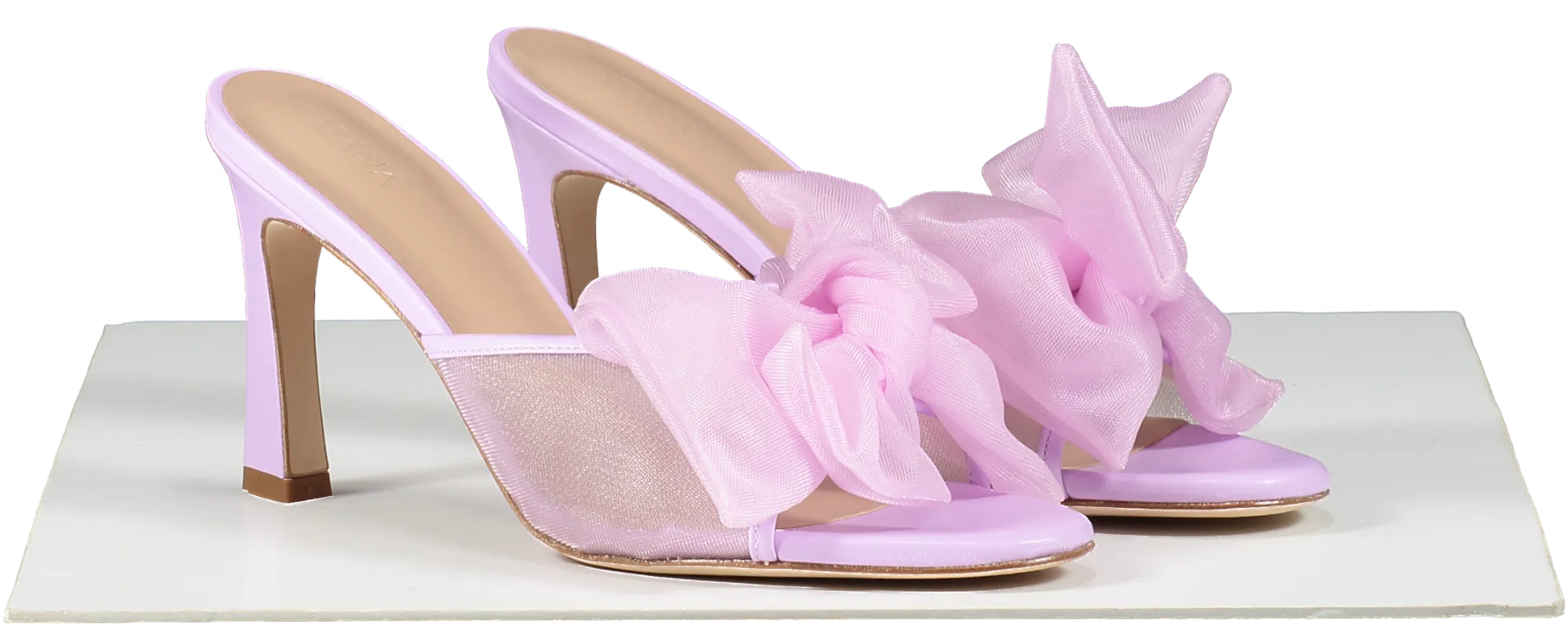 House of Atana Purple Violet Bow 85mm Mules UK 6 EU 39 👠