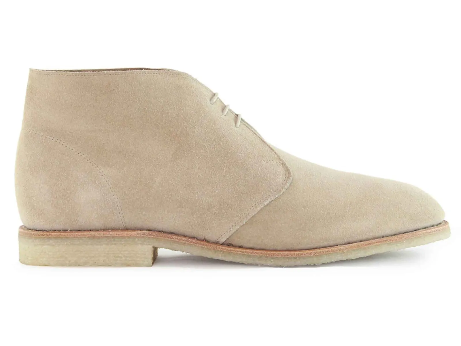 MARVIN Mens Fawn Suede Desert Boot Chukka with Crepe Sole