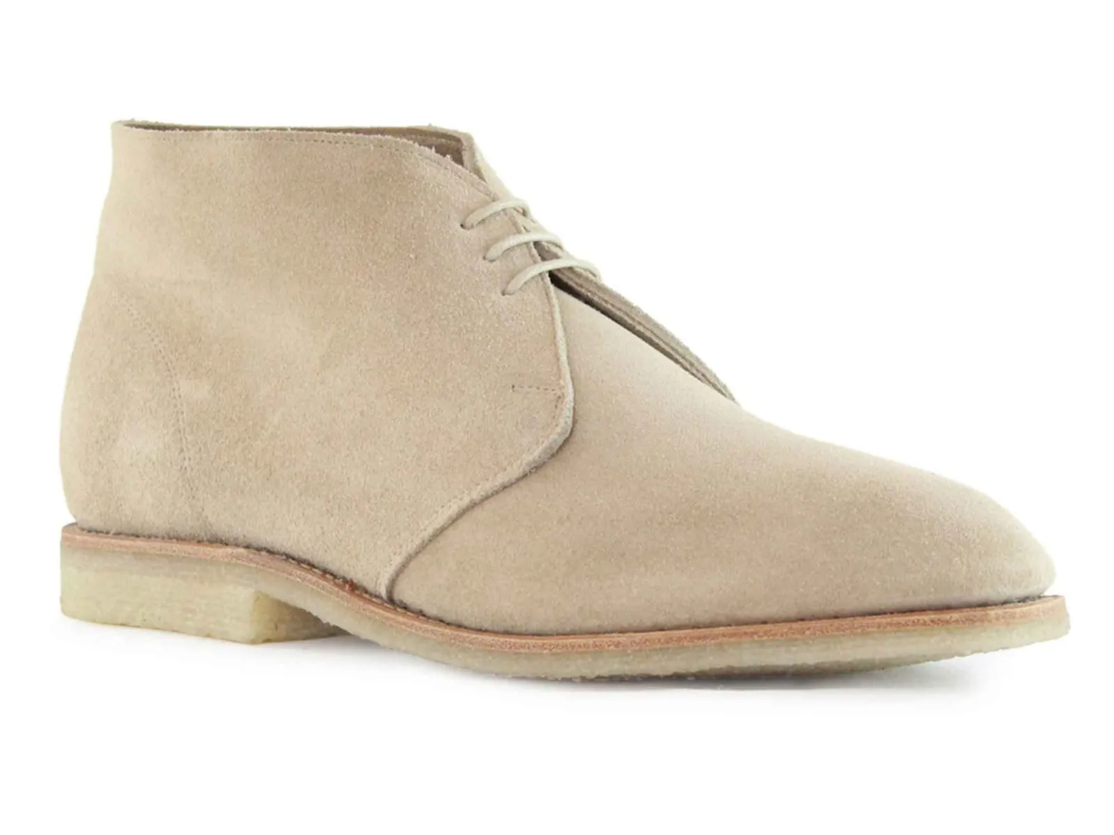 MARVIN Mens Fawn Suede Desert Boot Chukka with Crepe Sole