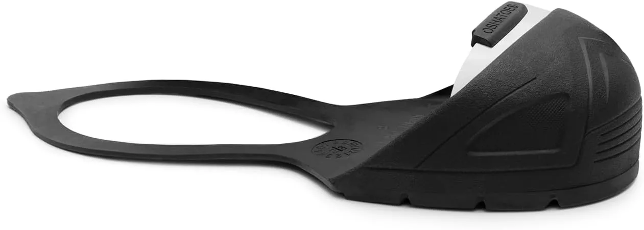 OSH1162-11, Natural Rubber Safety Overshoes with Steel Toe Cap and Back Strap Shoe Cover (Color Coded by Size)