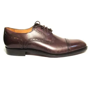 Saks Fifth Avenue Mens Leather Cap Toe Oxfords