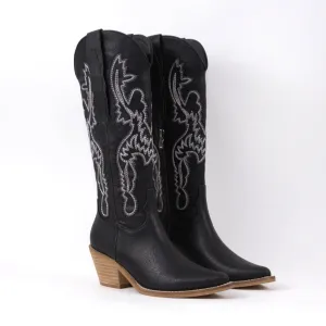 Take Me Out Western Black Cowboy Boots